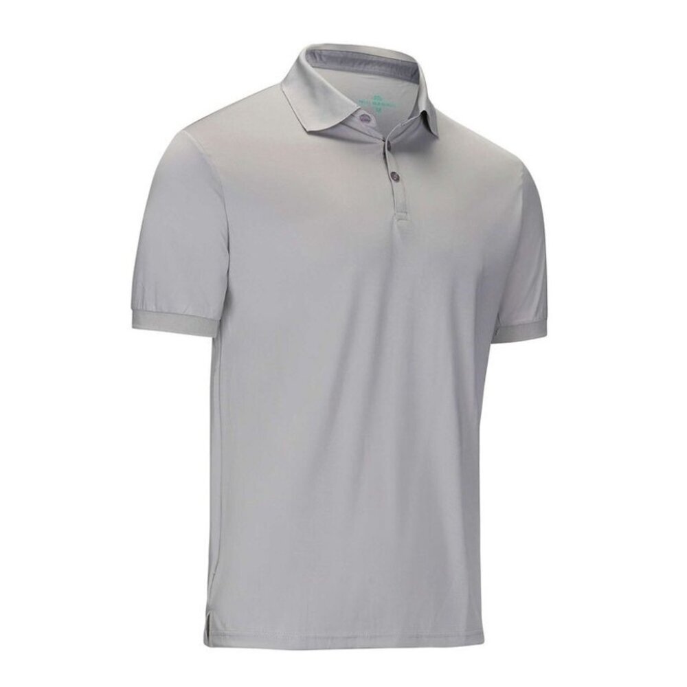 Mio Marino Designer Gray Golf Polo  Shirt